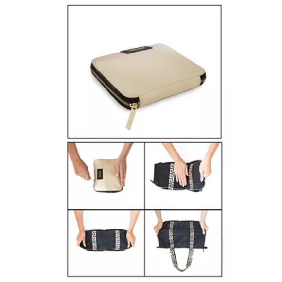 VERSACE Folding Bag in Black and Cream - Picture 2 of 8